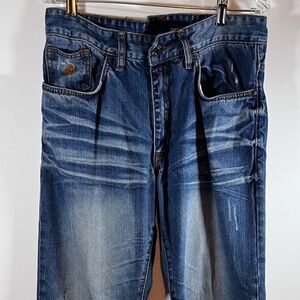 Vintage Rocawear Jeans Mens 34x32 Blue Denim Dark Wash Classic Fit